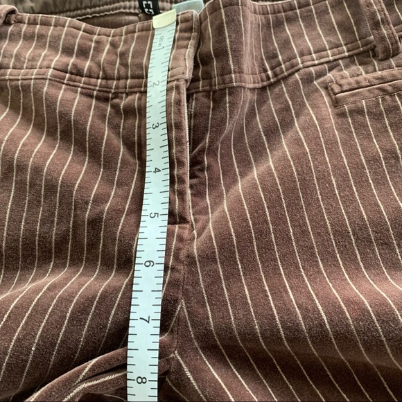 H&M Divided Brown Velvet Stripe Wide Leg Pants - Picture 11 of 16
